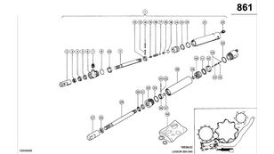 0006687316 Hydraulikzylinder für Claas Lexion 560 Getreideernter