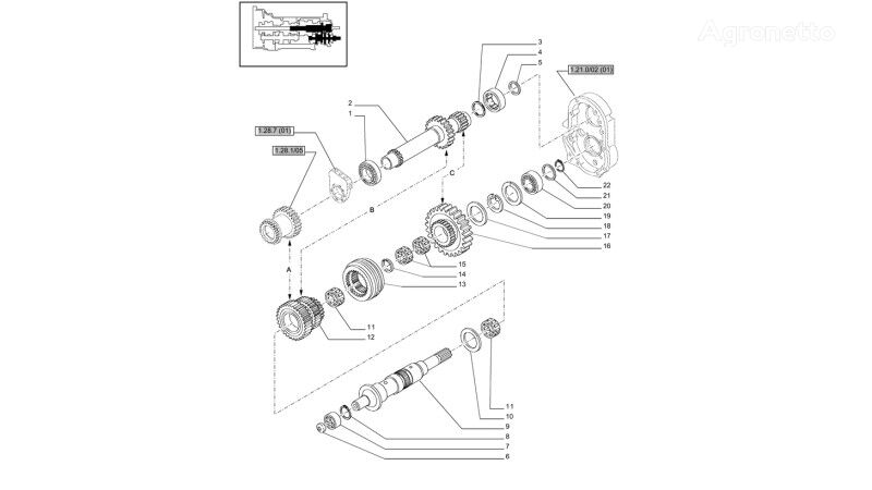 5196249 Synchronring für New Holland T6010 Radtraktor