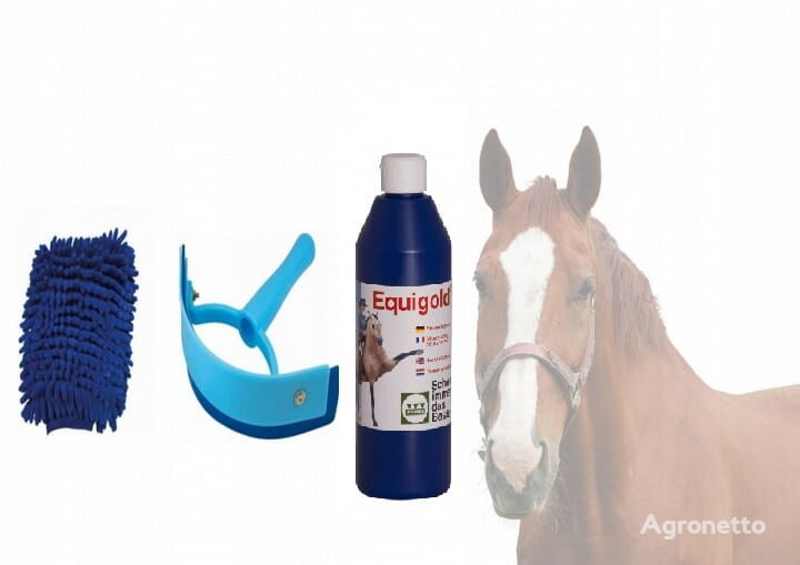 Pferdewaschset - Handschuh + Wasserabzieher + Stassek-Shampoo